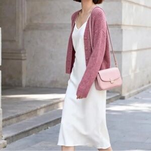 Uniqlo NWT Kids Soft Pink Fleece Outerwear cardigan fits women XS